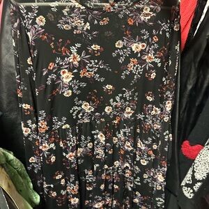 Lily Rose‎ Black and Red Floral Dress